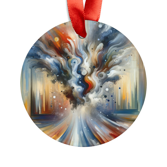 Dynamic External Influence Acrylic Ornament with Ribbon - ATUH.ART