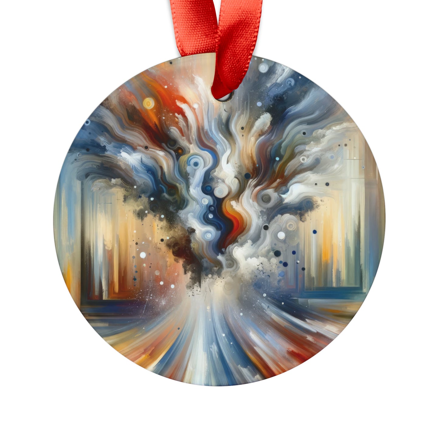 Dynamic External Influence Acrylic Ornament with Ribbon - ATUH.ART