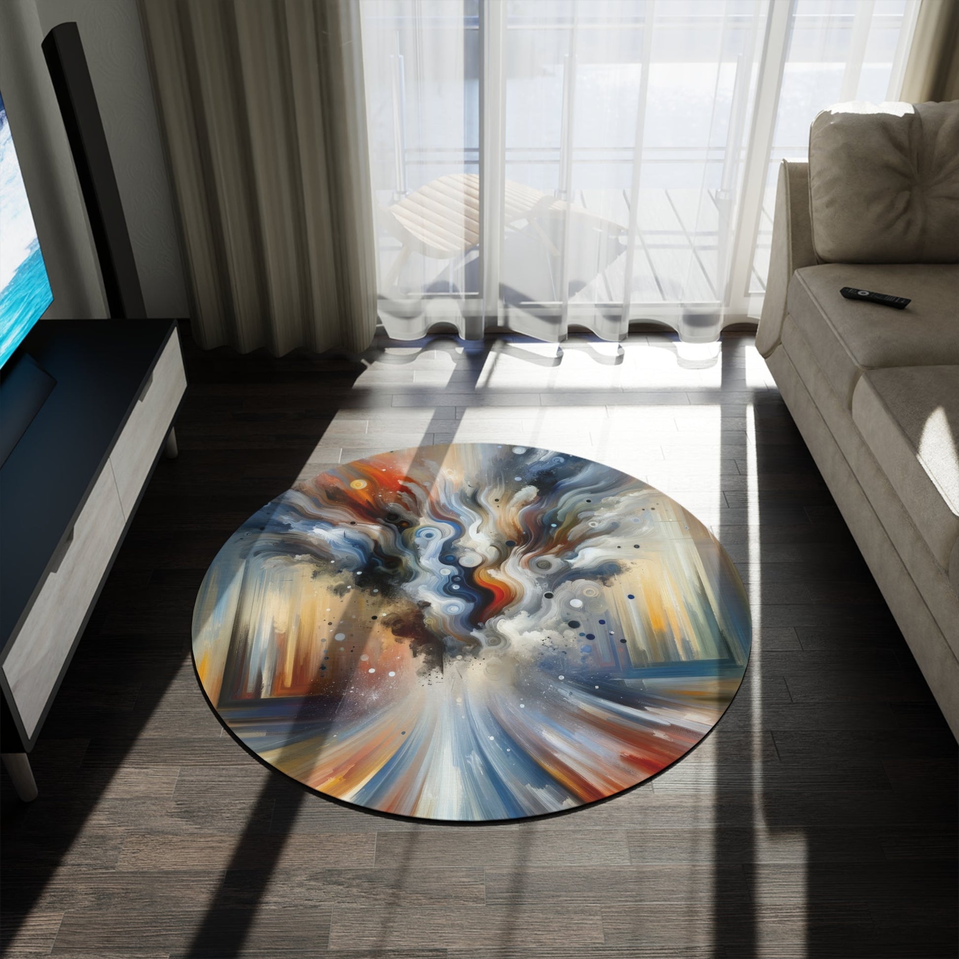 Dynamic External Influence Round Rug - ATUH.ART