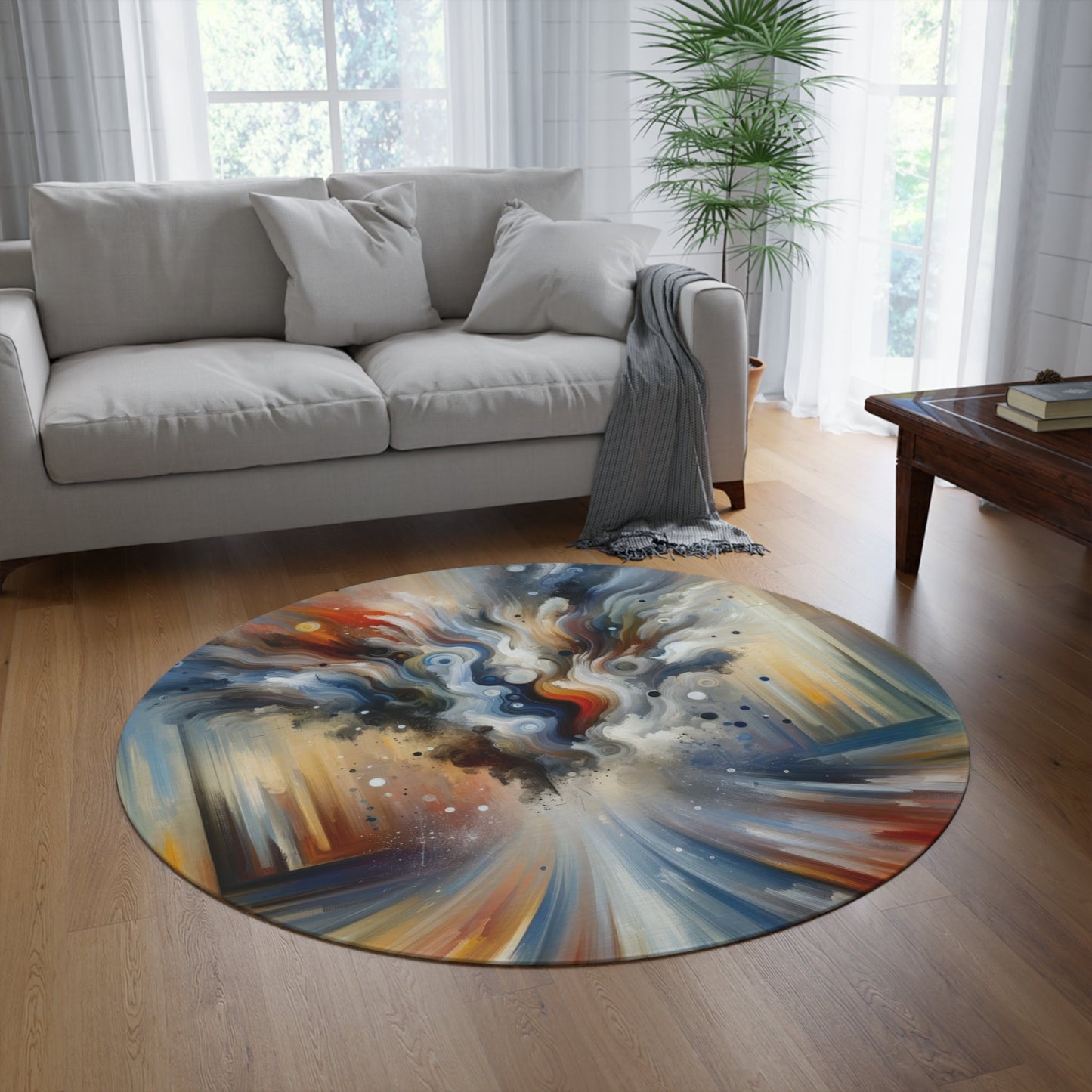 Dynamic External Influence Round Rug - ATUH.ART