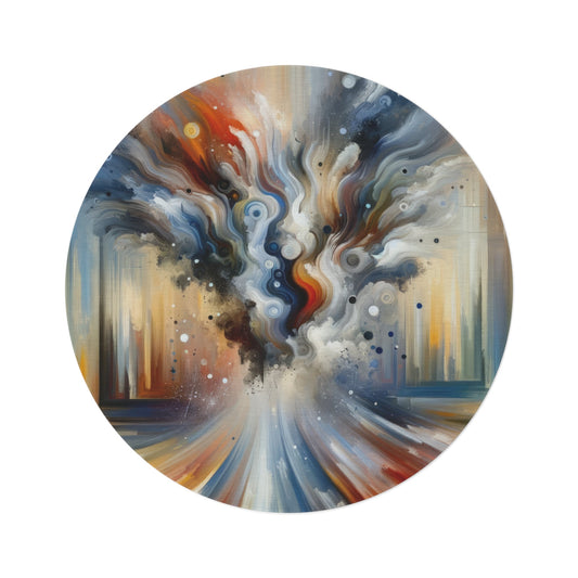 Dynamic External Influence Round Rug - ATUH.ART