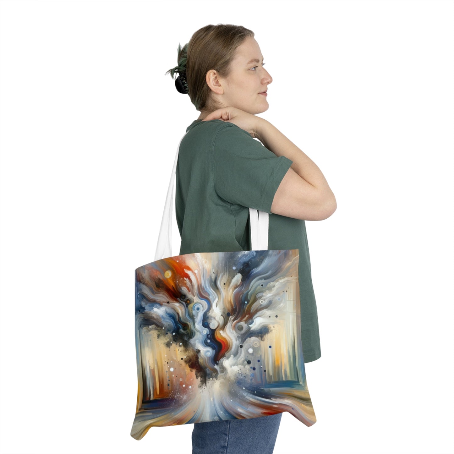 Dynamic External Influence Shoulder Tote Bag (AOP) - ATUH.ART