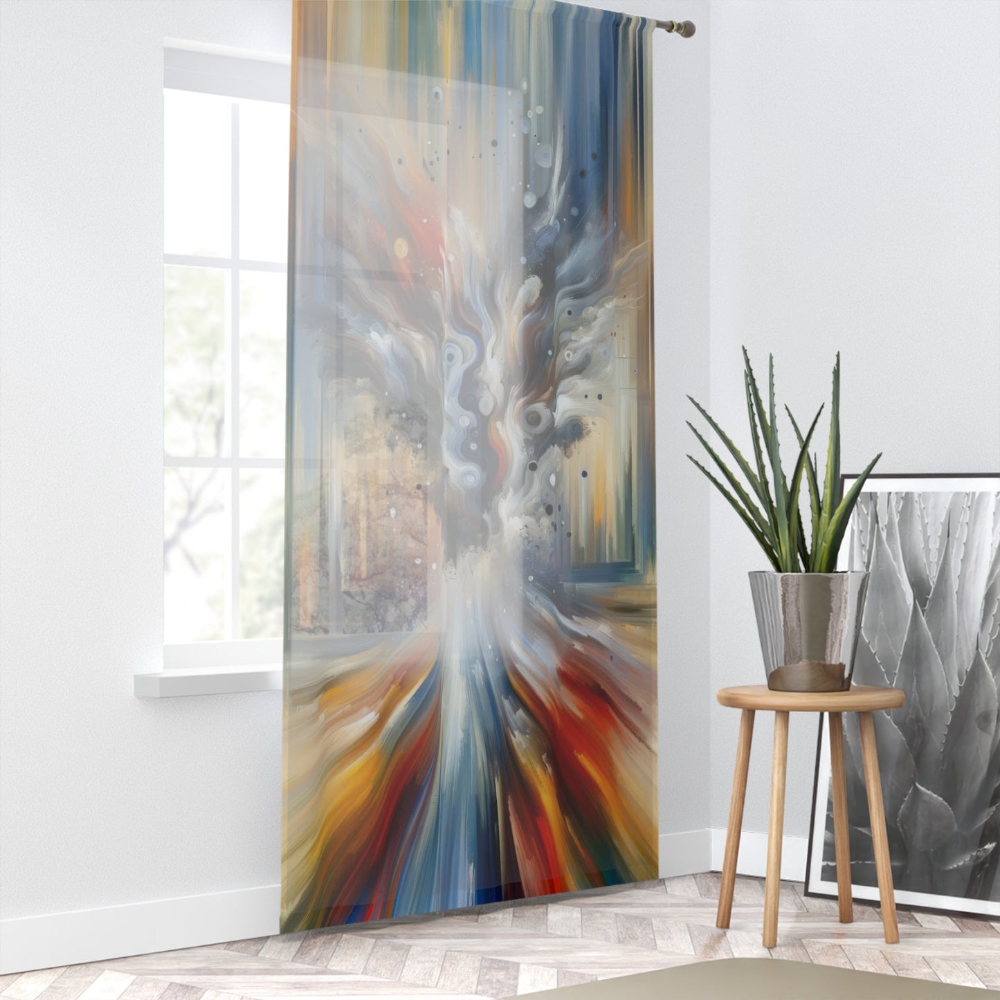 Dynamic External Influence Window Curtain - ATUH.ART