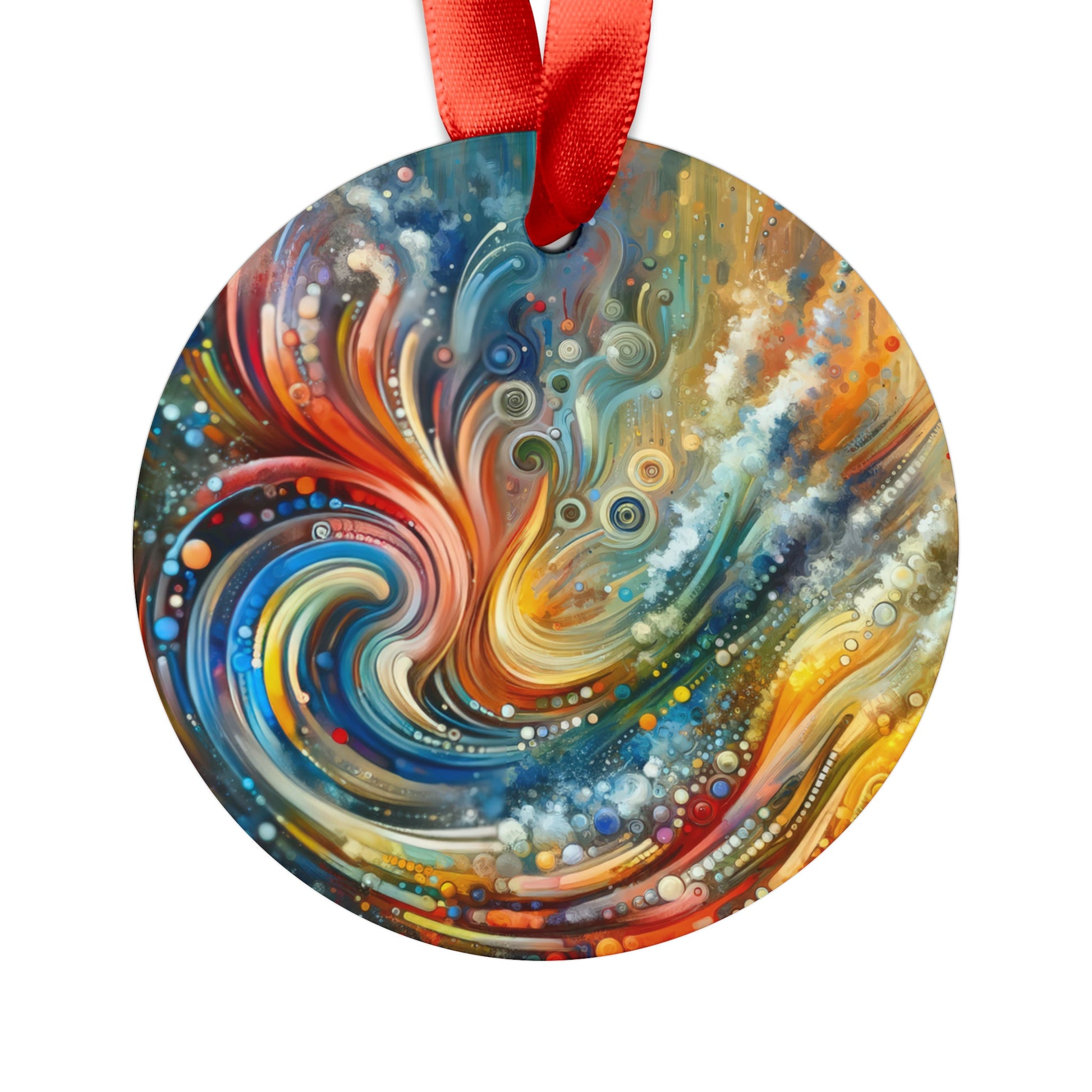 Dynamic Unity Tapestry Acrylic Ornament with Ribbon - ATUH.ART
