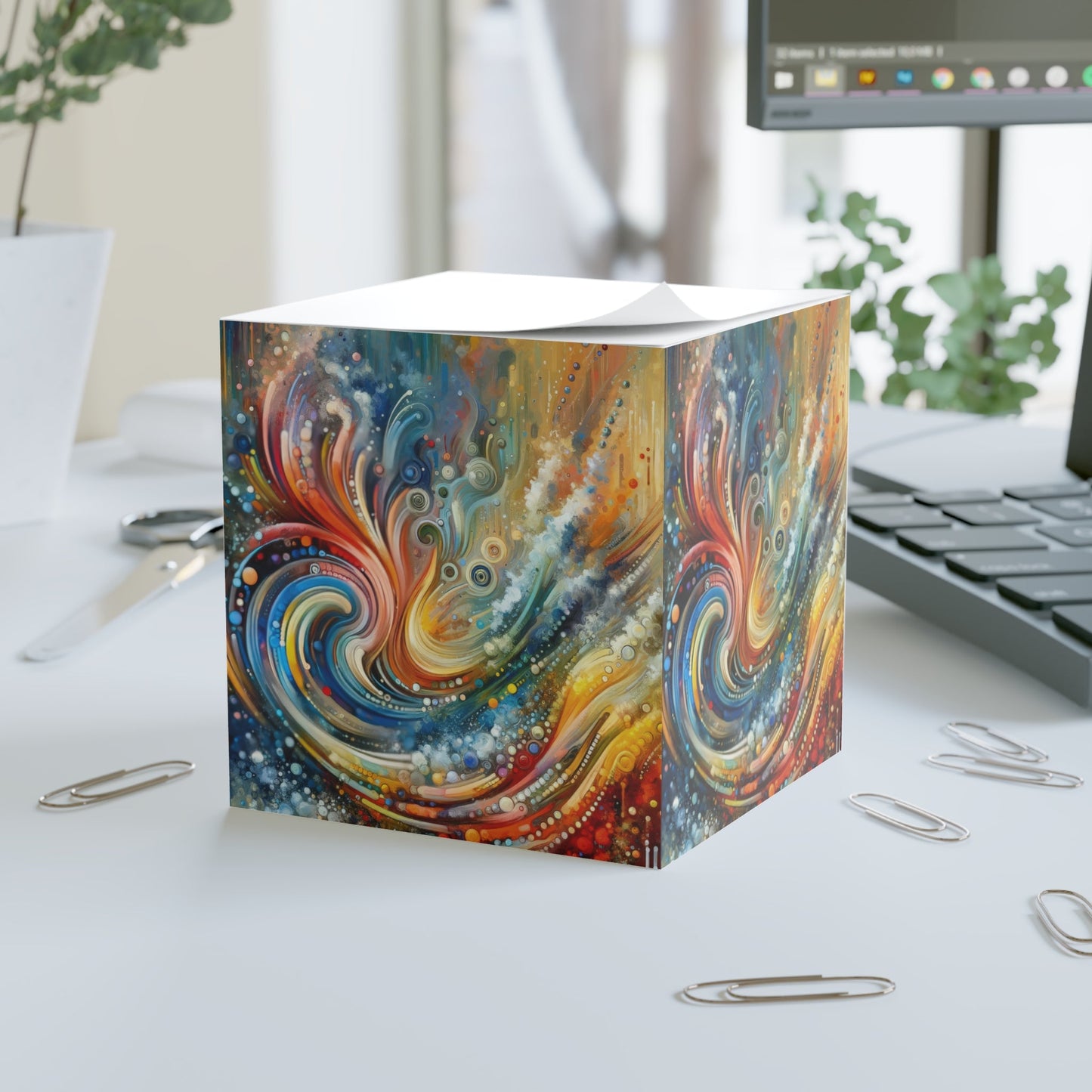 Dynamic Unity Tapestry Note Cube - ATUH.ART