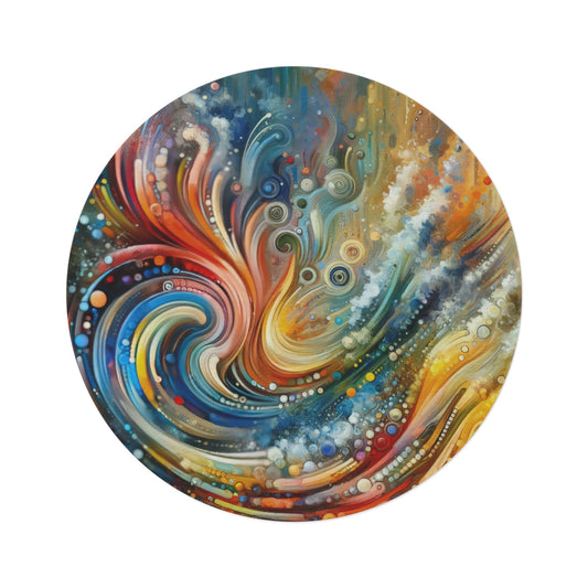 Dynamic Unity Tapestry Round Rug - ATUH.ART