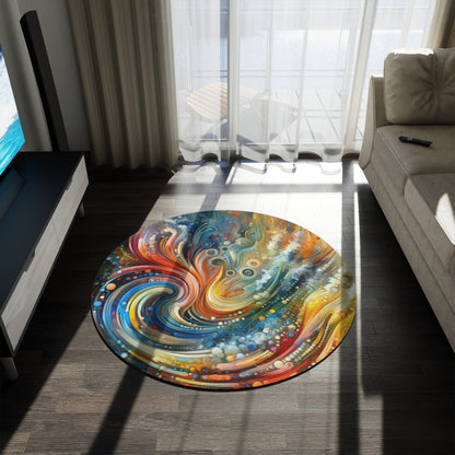 Dynamic Unity Tapestry Round Rug - ATUH.ART