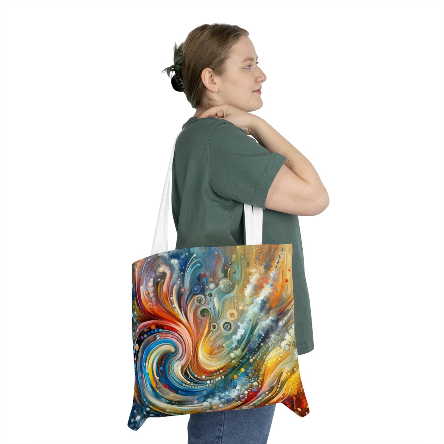 Dynamic Unity Tapestry Shoulder Tote Bag (AOP) - ATUH.ART