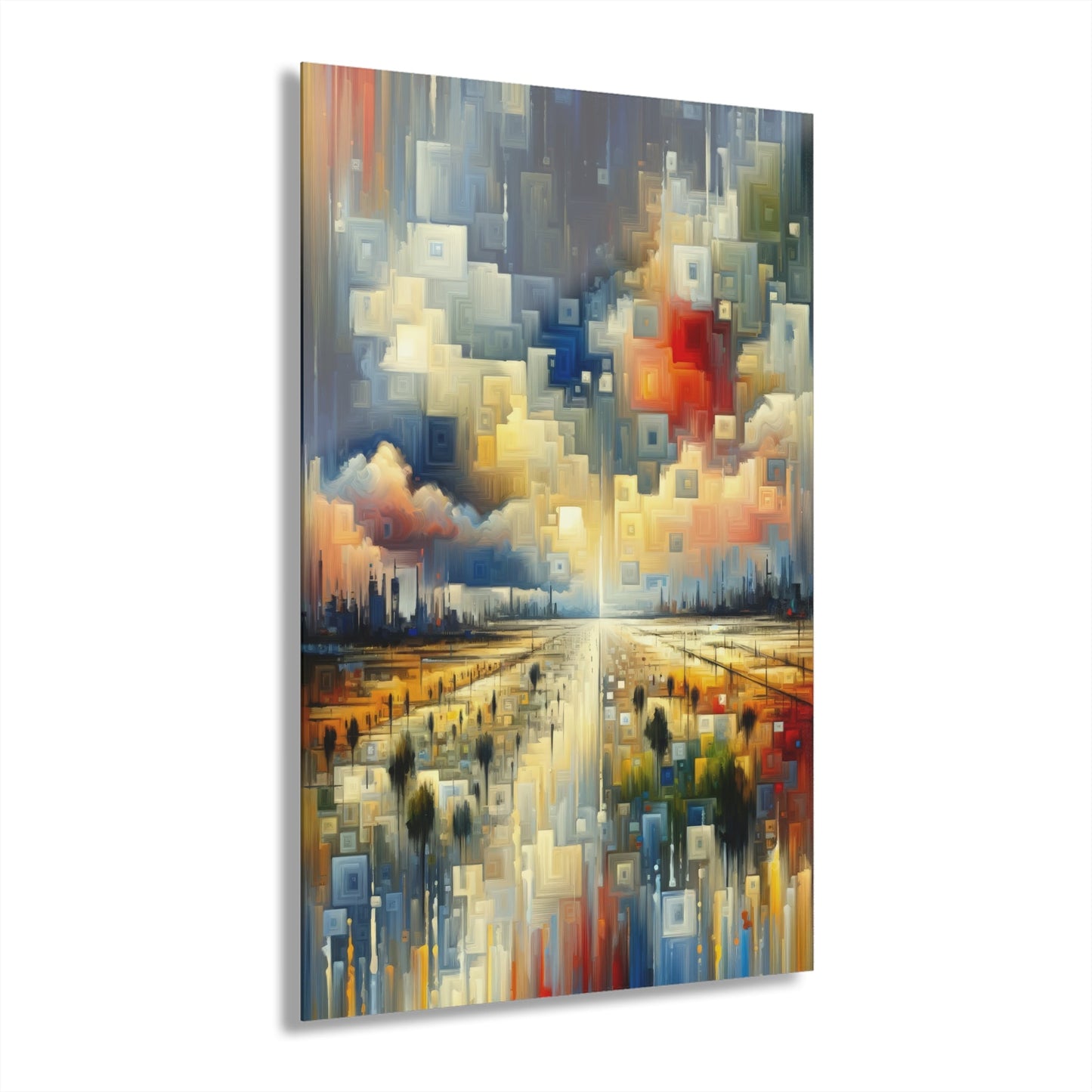 Earnest Gathering Rainwater Acrylic Prints (French Cleat Hanging) - ATUH.ART