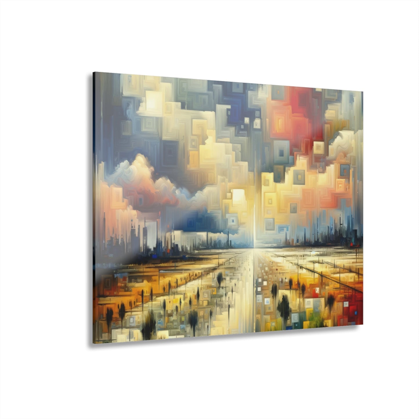 Earnest Gathering Rainwater Acrylic Prints (French Cleat Hanging) - ATUH.ART