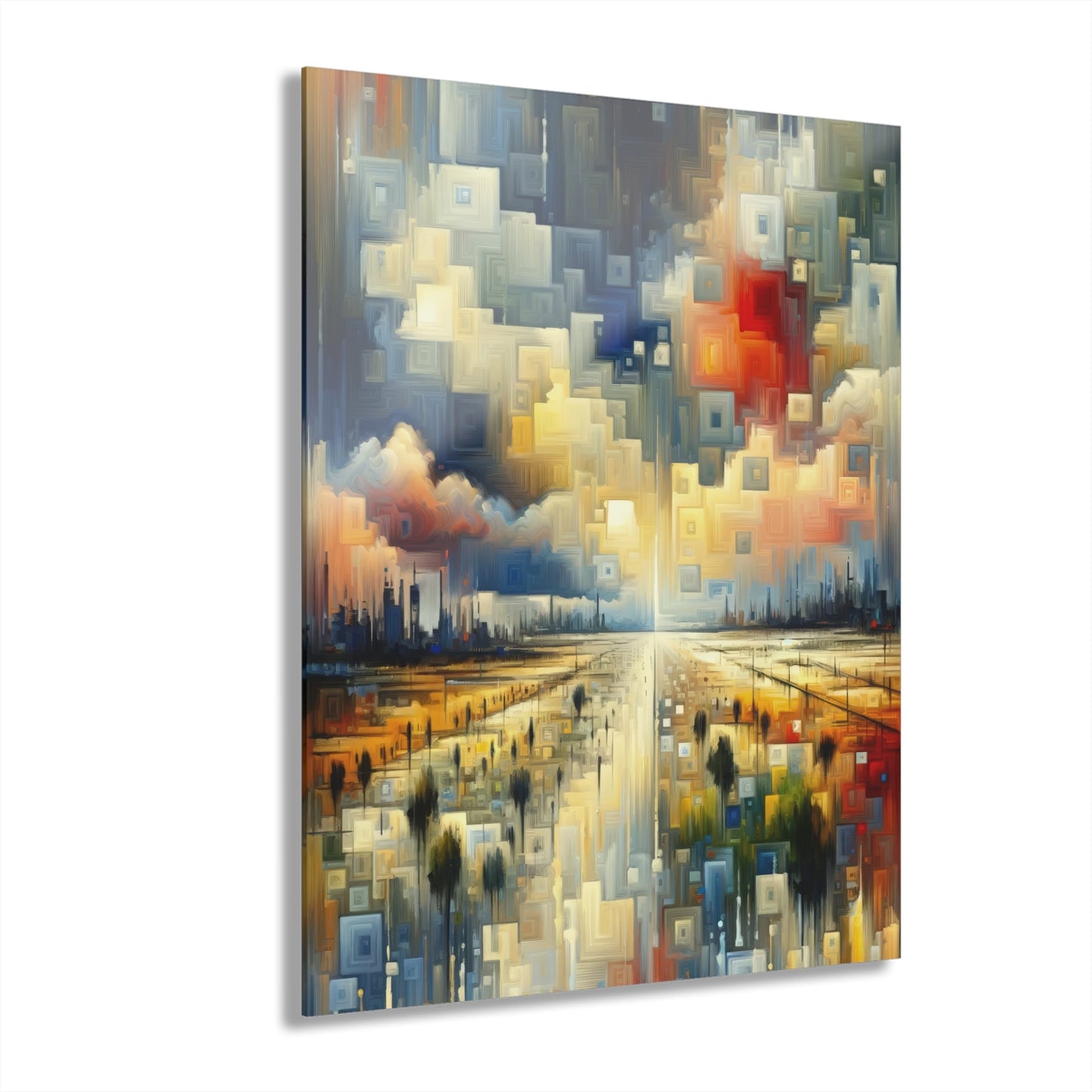 Earnest Gathering Rainwater Acrylic Prints (French Cleat Hanging) - ATUH.ART