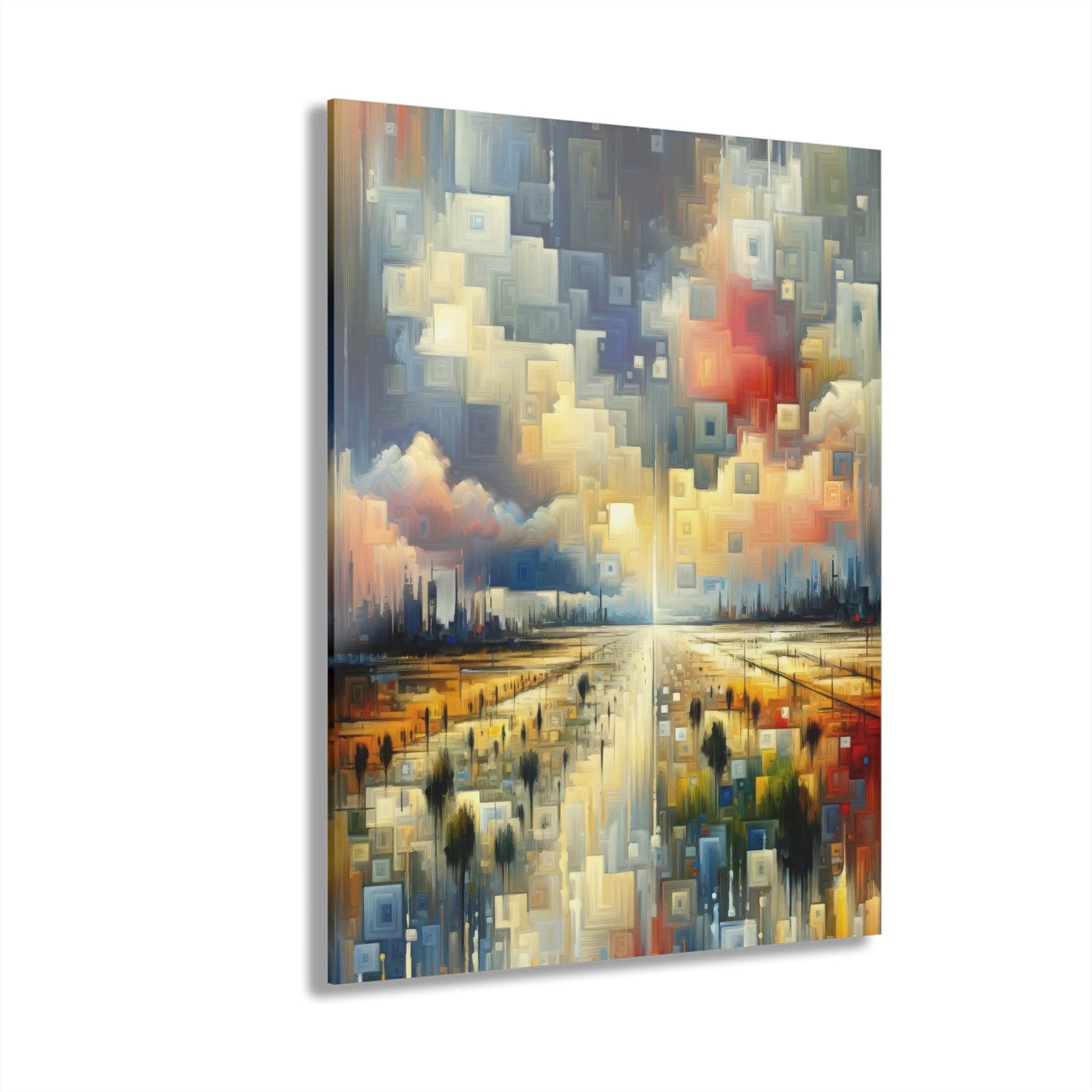 Earnest Gathering Rainwater Acrylic Prints (French Cleat Hanging) - ATUH.ART