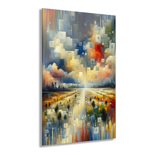 Earnest Gathering Rainwater Acrylic Prints (French Cleat Hanging) - ATUH.ART