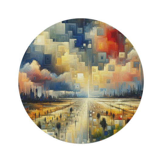 Earnest Gathering Rainwater Round Rug - ATUH.ART