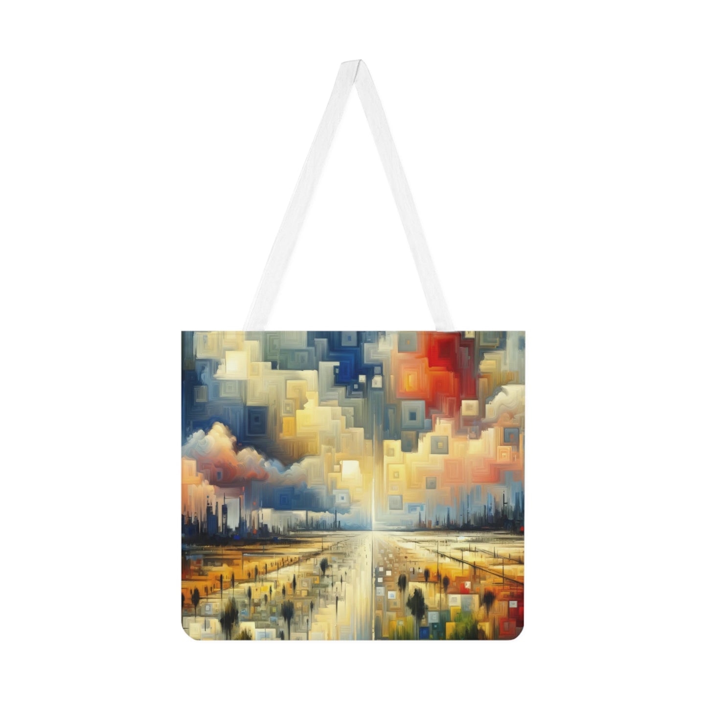 Earnest Gathering Rainwater Shoulder Tote Bag (AOP) - ATUH.ART