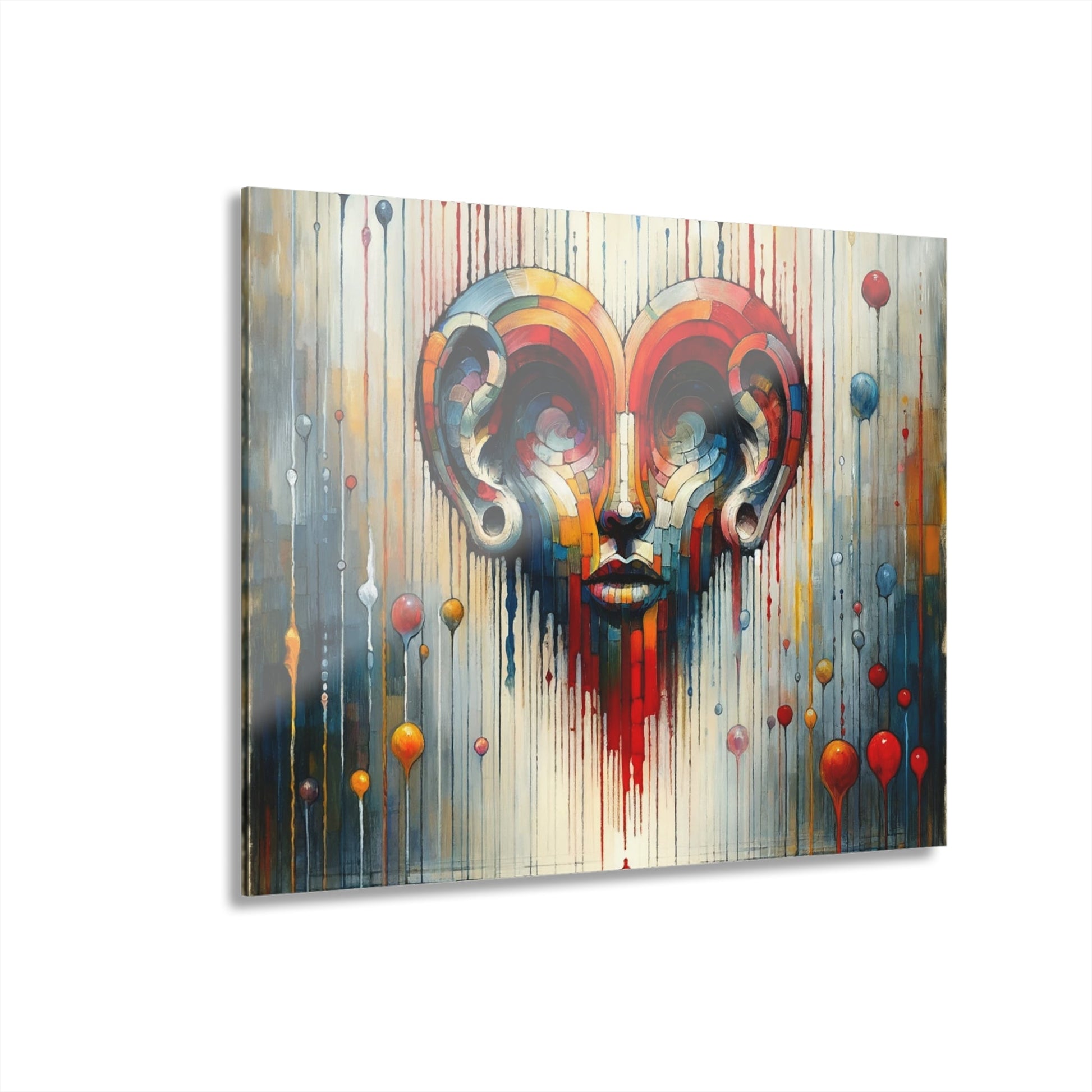Ears Heart Expression Acrylic Prints (French Cleat Hanging) - ATUH.ART