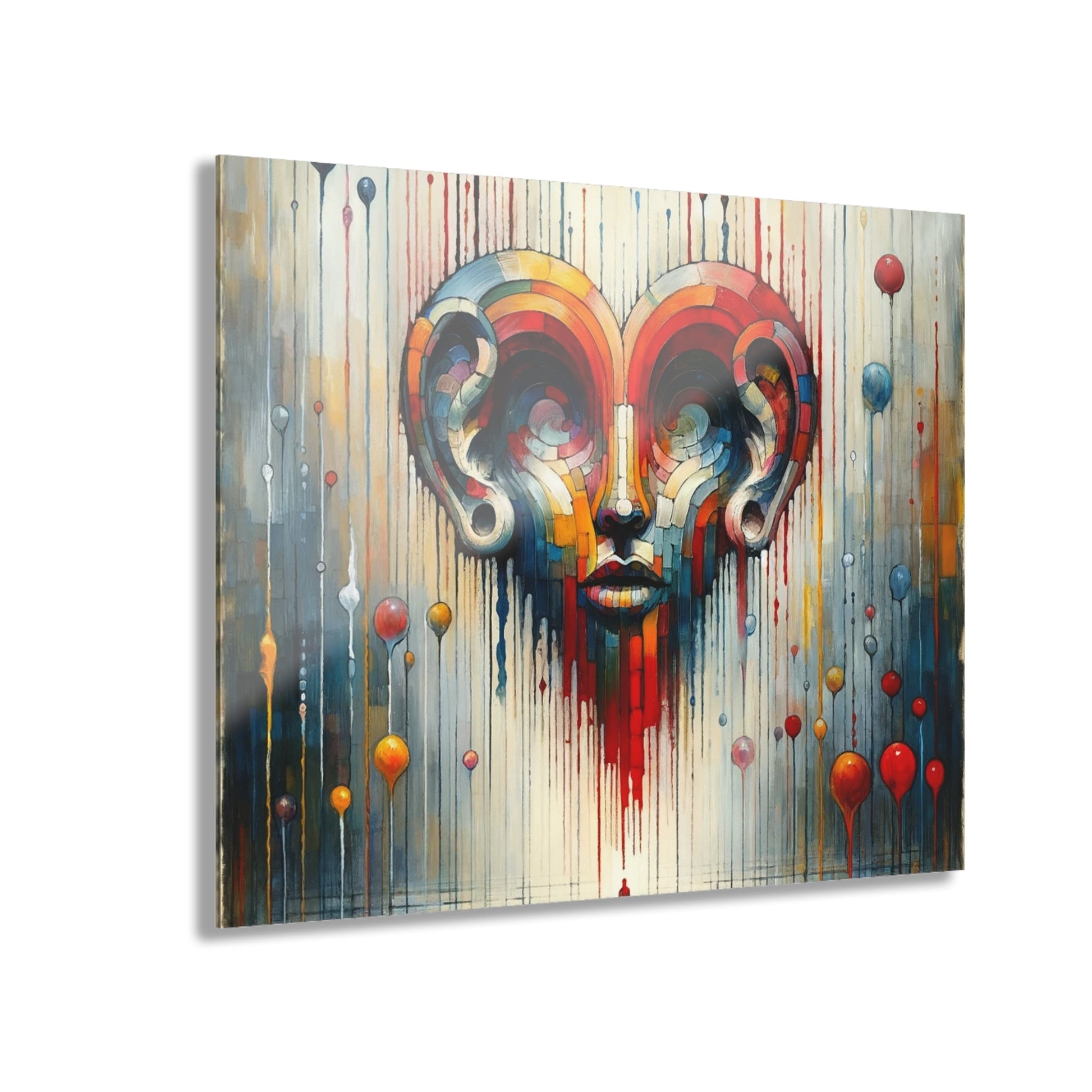 Ears Heart Expression Acrylic Prints (French Cleat Hanging) - ATUH.ART