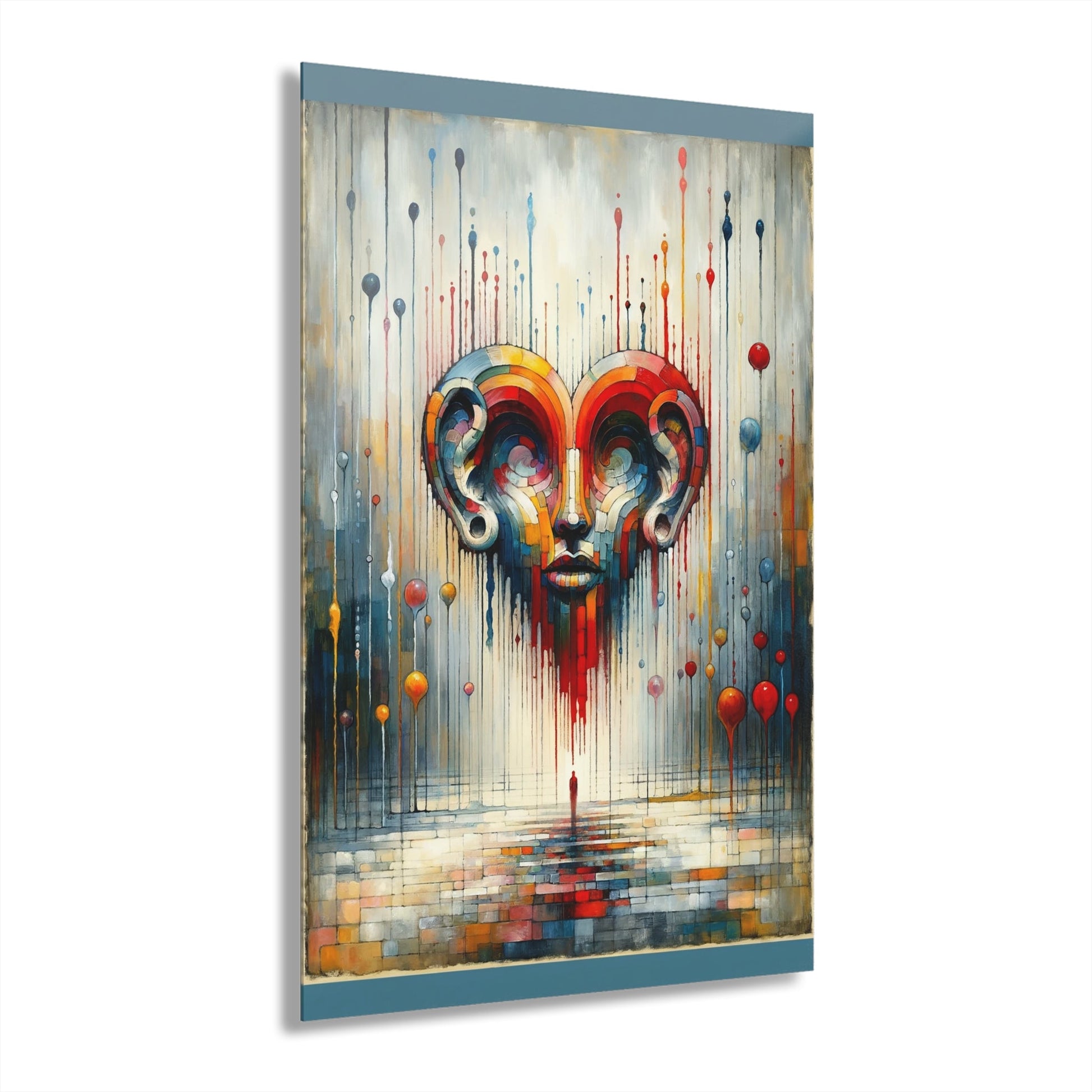 Ears Heart Expression Acrylic Prints (French Cleat Hanging) - ATUH.ART