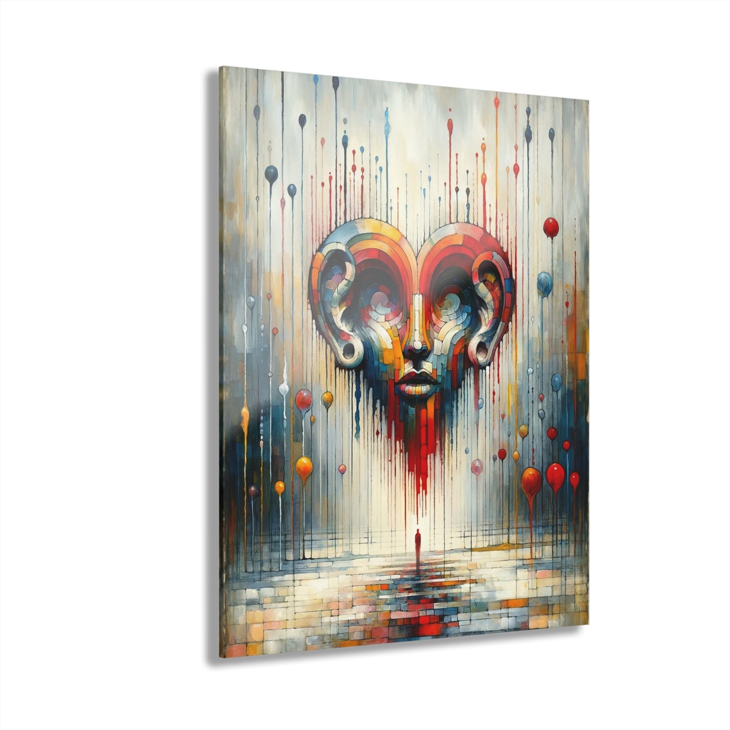Ears Heart Expression Acrylic Prints (French Cleat Hanging) - ATUH.ART