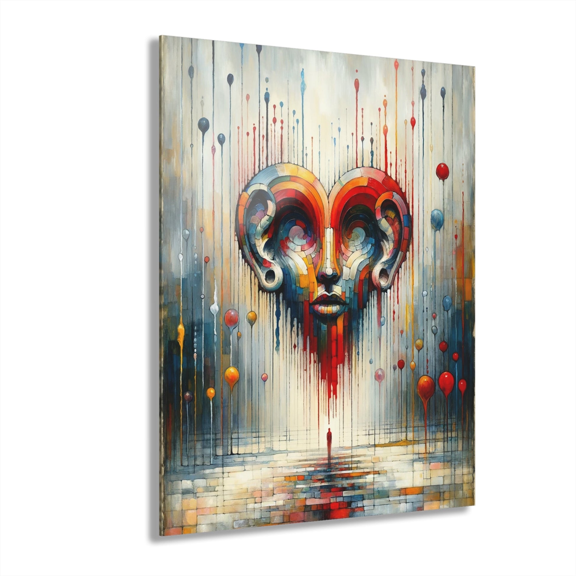 Ears Heart Expression Acrylic Prints (French Cleat Hanging) - ATUH.ART
