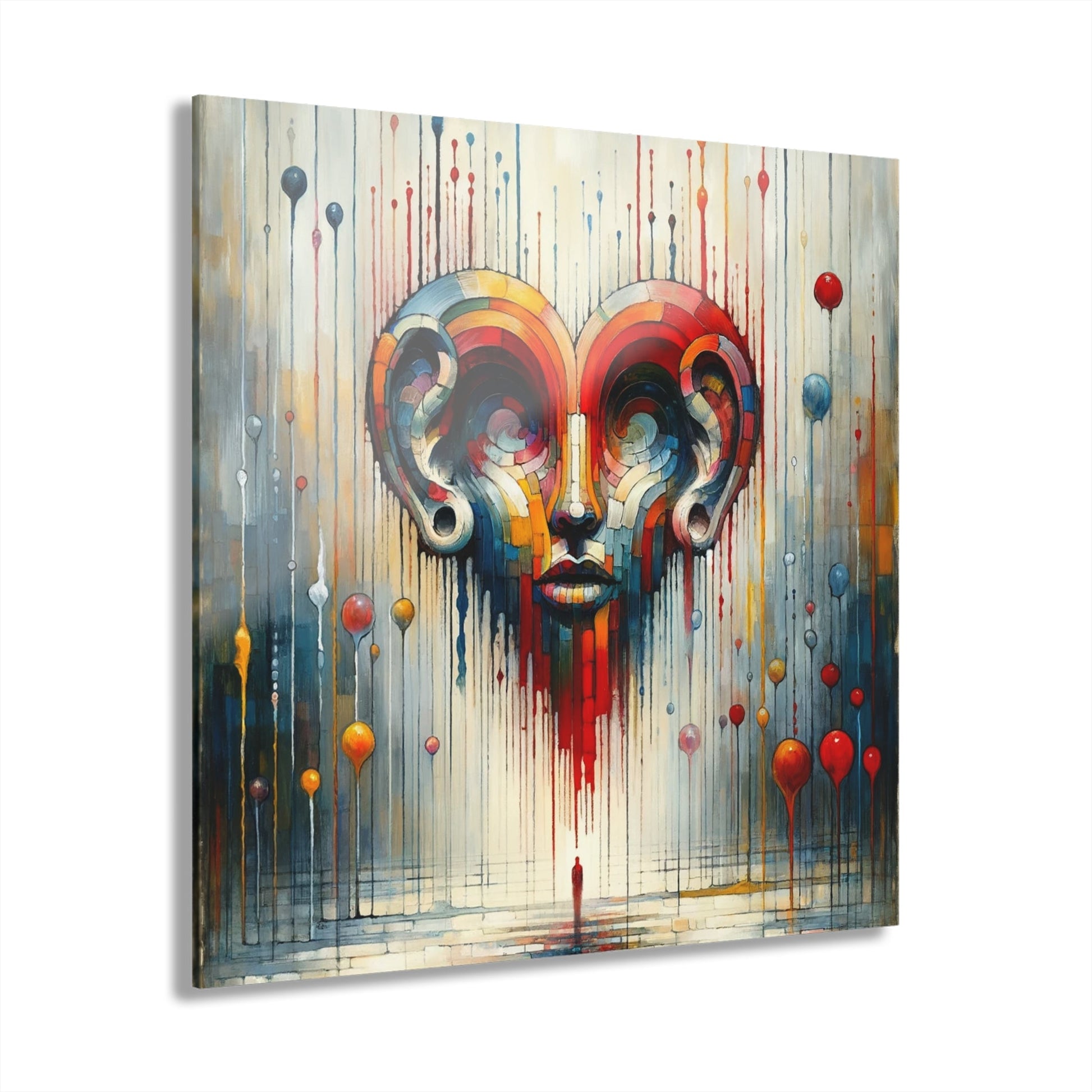 Ears Heart Expression Acrylic Prints (French Cleat Hanging) - ATUH.ART