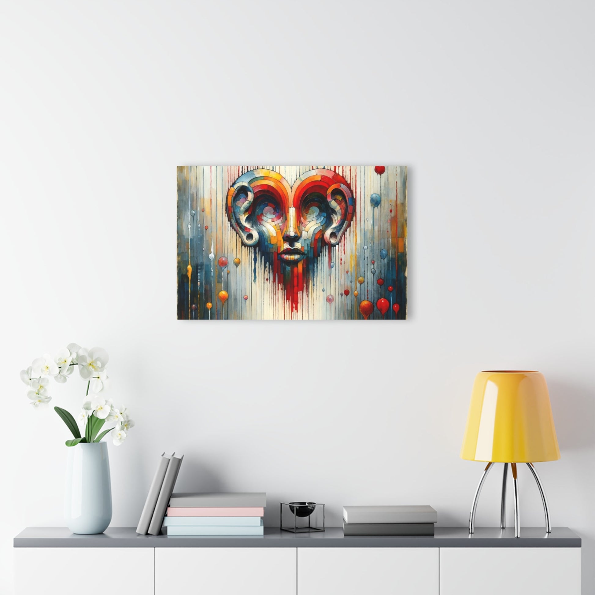 Ears Heart Expression Acrylic Prints (French Cleat Hanging) - ATUH.ART