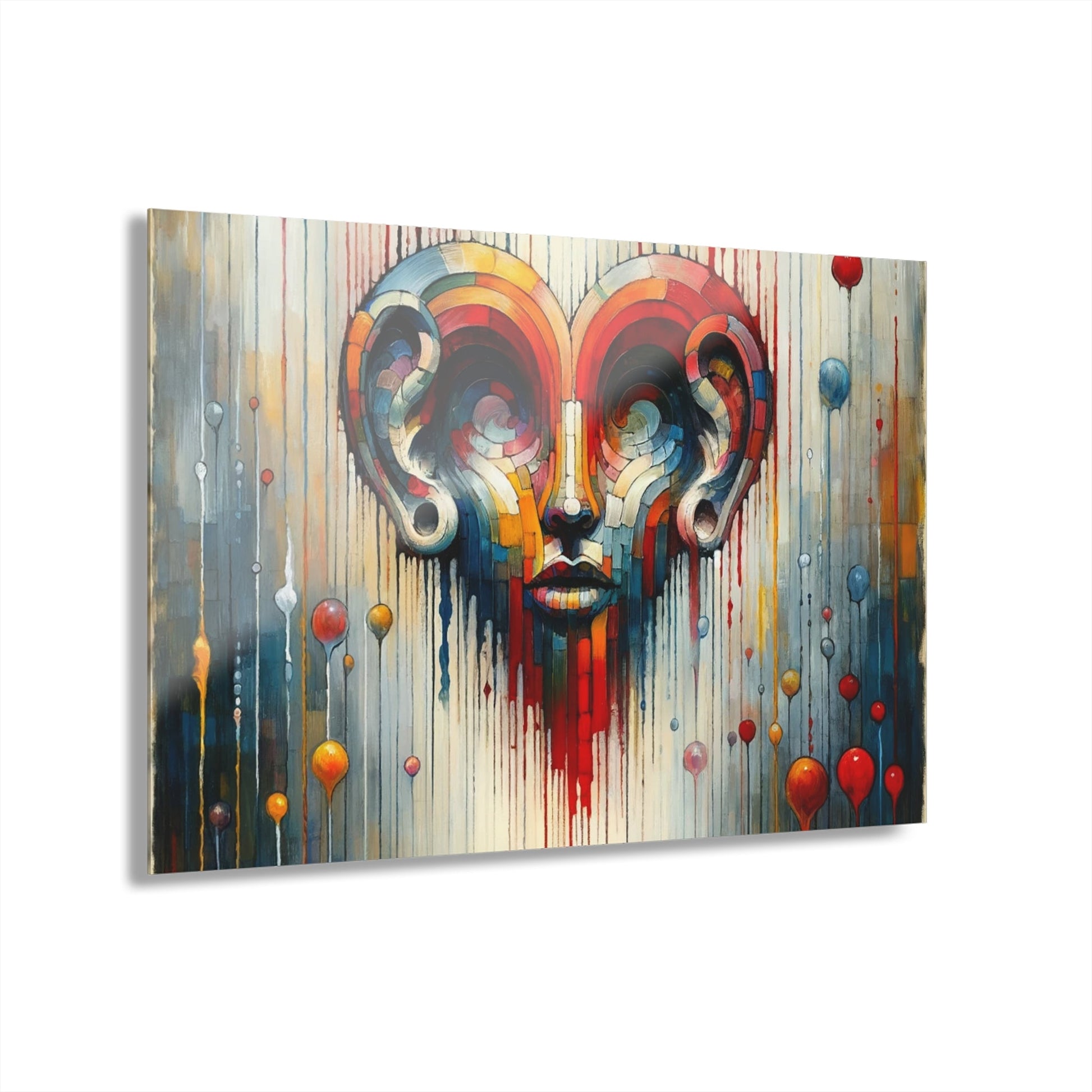 Ears Heart Expression Acrylic Prints (French Cleat Hanging) - ATUH.ART