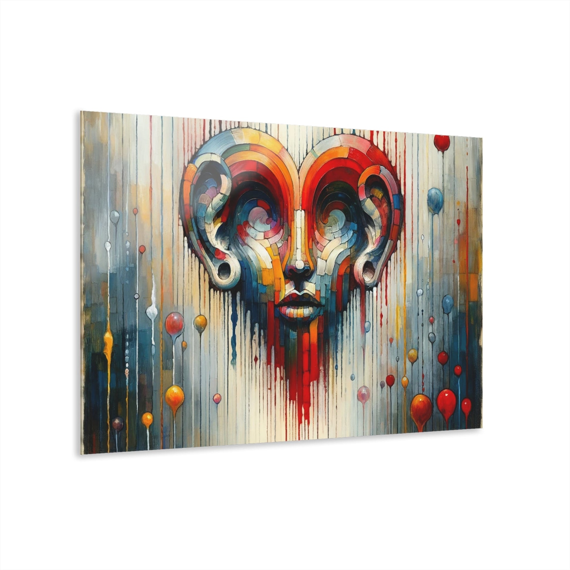Ears Heart Expression Acrylic Prints (French Cleat Hanging) - ATUH.ART