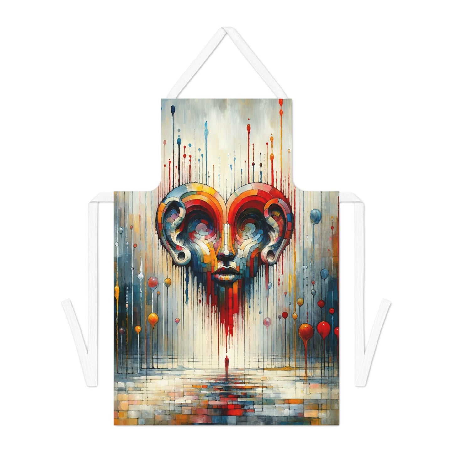 Ears Heart Expression Adult Apron (AOP) - ATUH.ART
