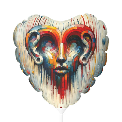 Ears Heart Expression Balloon (Round and Heart-shaped), 11" - ATUH.ART