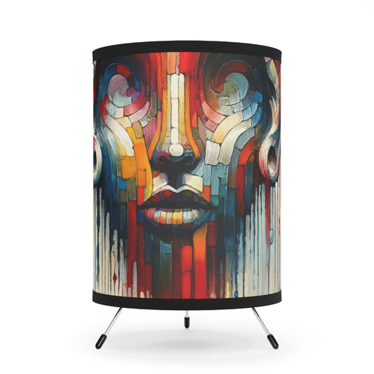 Ears Heart Expression Tripod Lamp with High-Res Printed Shade, US\CA plug - ATUH.ART