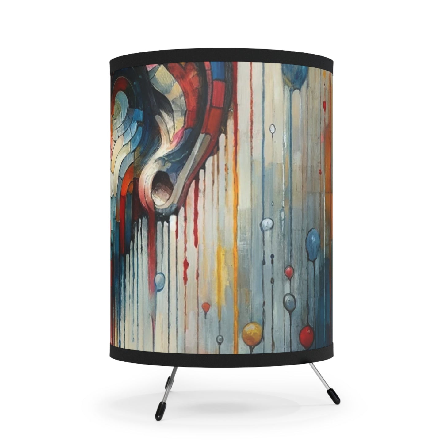 Ears Heart Expression Tripod Lamp with High-Res Printed Shade, US\CA plug - ATUH.ART