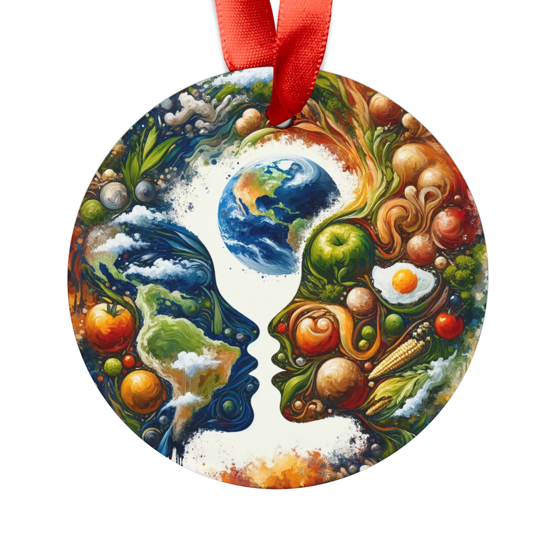 Earthly Dialogue Feast Acrylic Ornament with Ribbon - ATUH.ART
