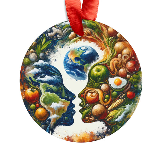 Earthly Dialogue Feast Acrylic Ornament with Ribbon - ATUH.ART