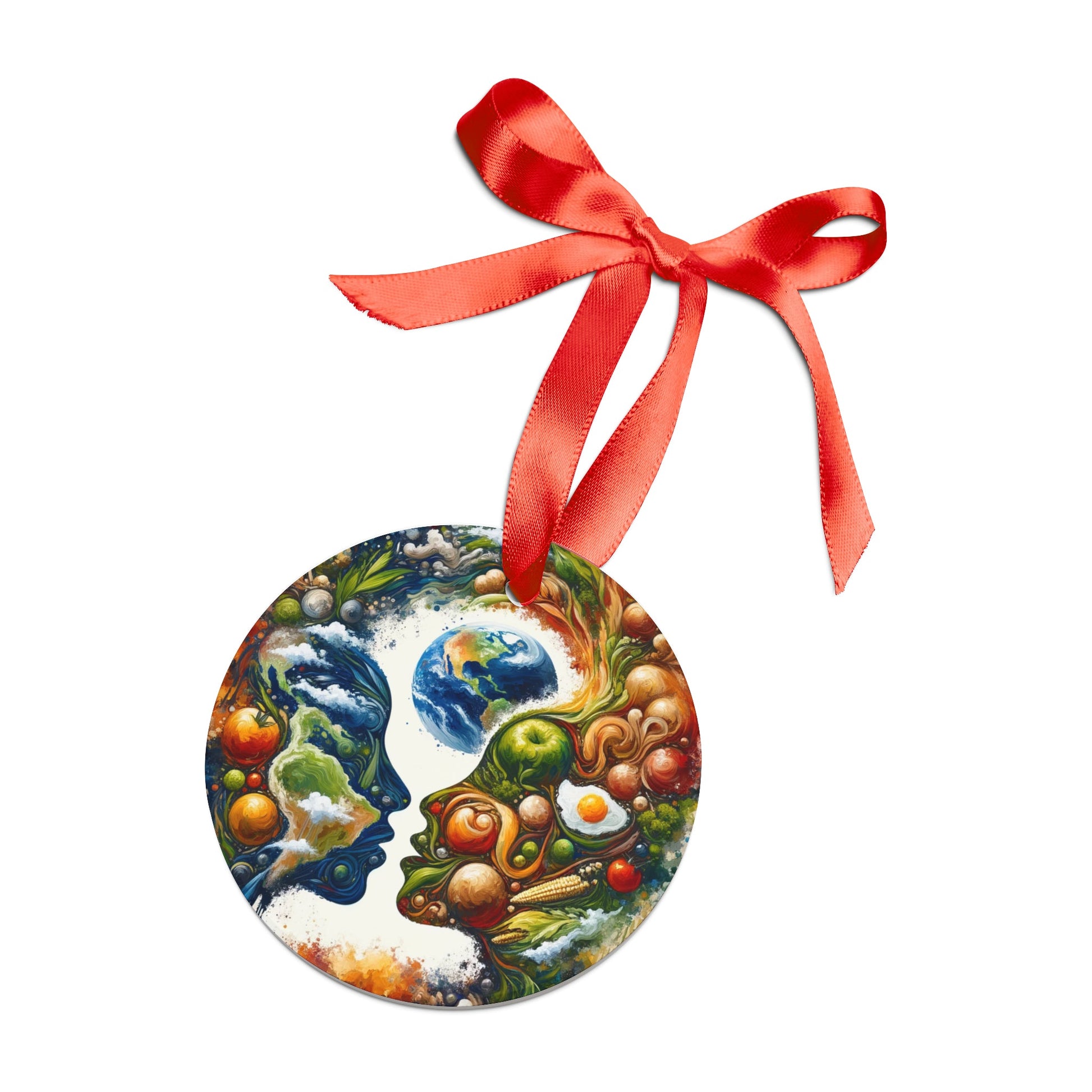 Earthly Dialogue Feast Acrylic Ornament with Ribbon - ATUH.ART