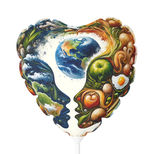 Earthly Dialogue Feast Balloon (Round and Heart-shaped), 11" - ATUH.ART