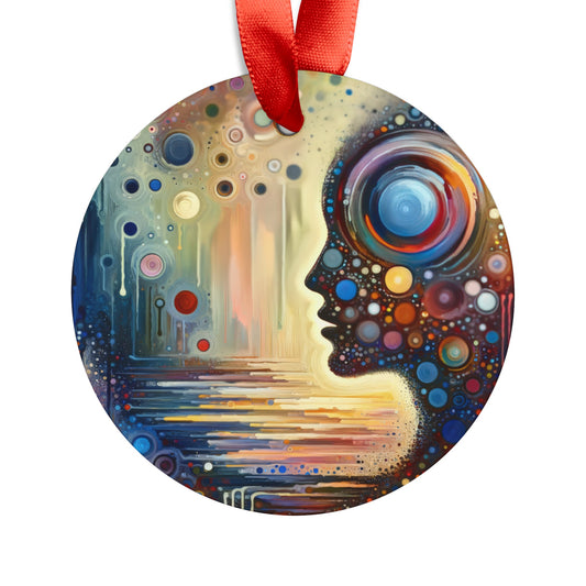 Echoed Intrinsic Universality Acrylic Ornament with Ribbon - ATUH.ART