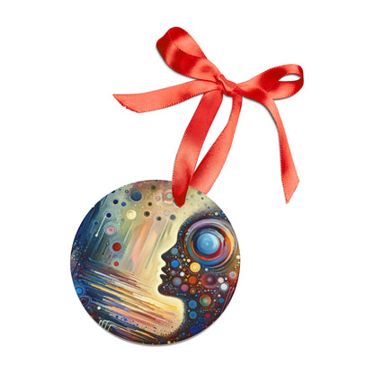 Echoed Intrinsic Universality Acrylic Ornament with Ribbon - ATUH.ART