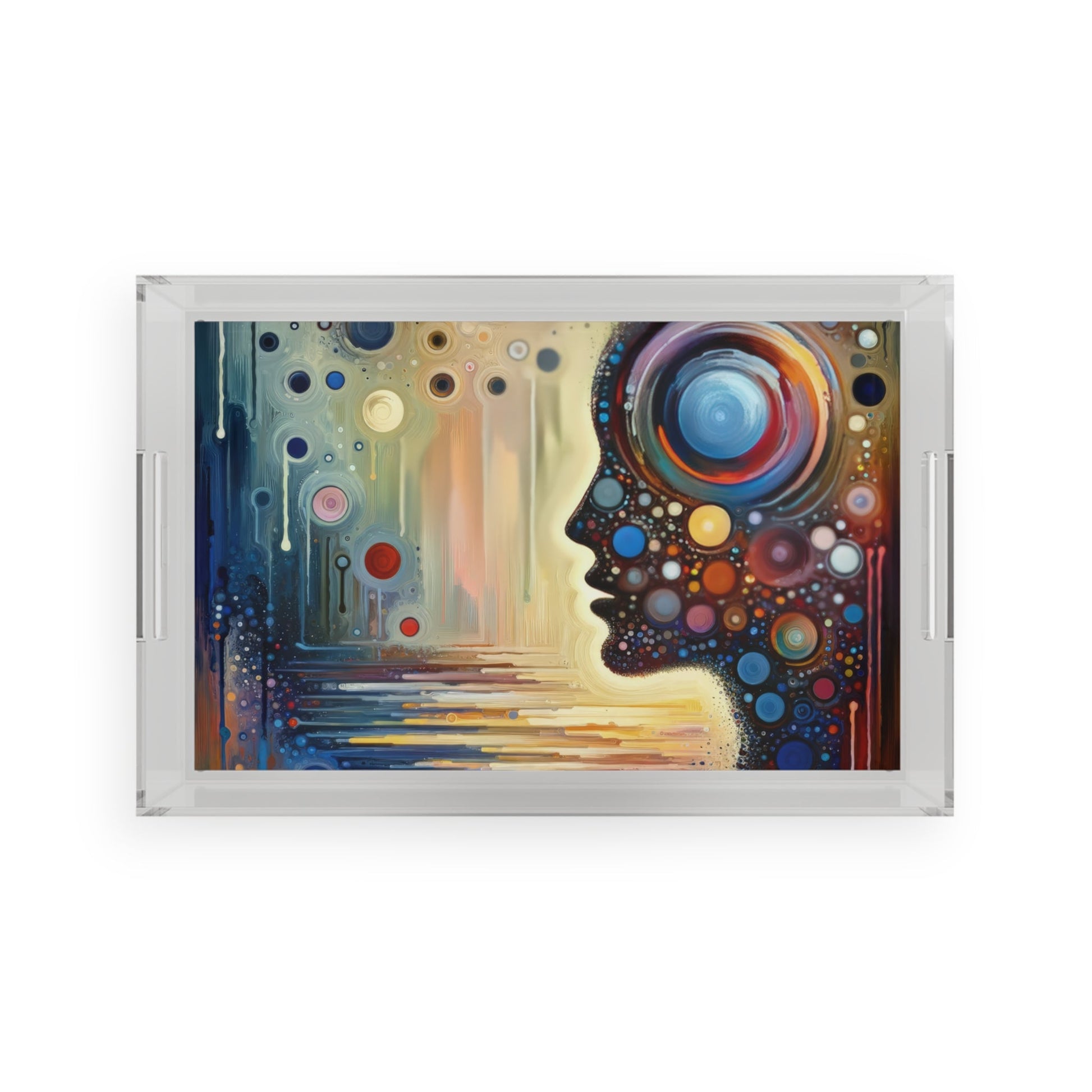 Echoed Intrinsic Universality Acrylic Serving Tray - ATUH.ART