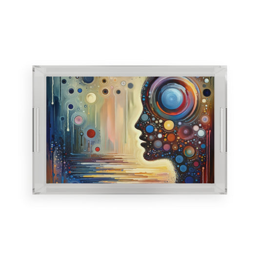 Echoed Intrinsic Universality Acrylic Serving Tray - ATUH.ART