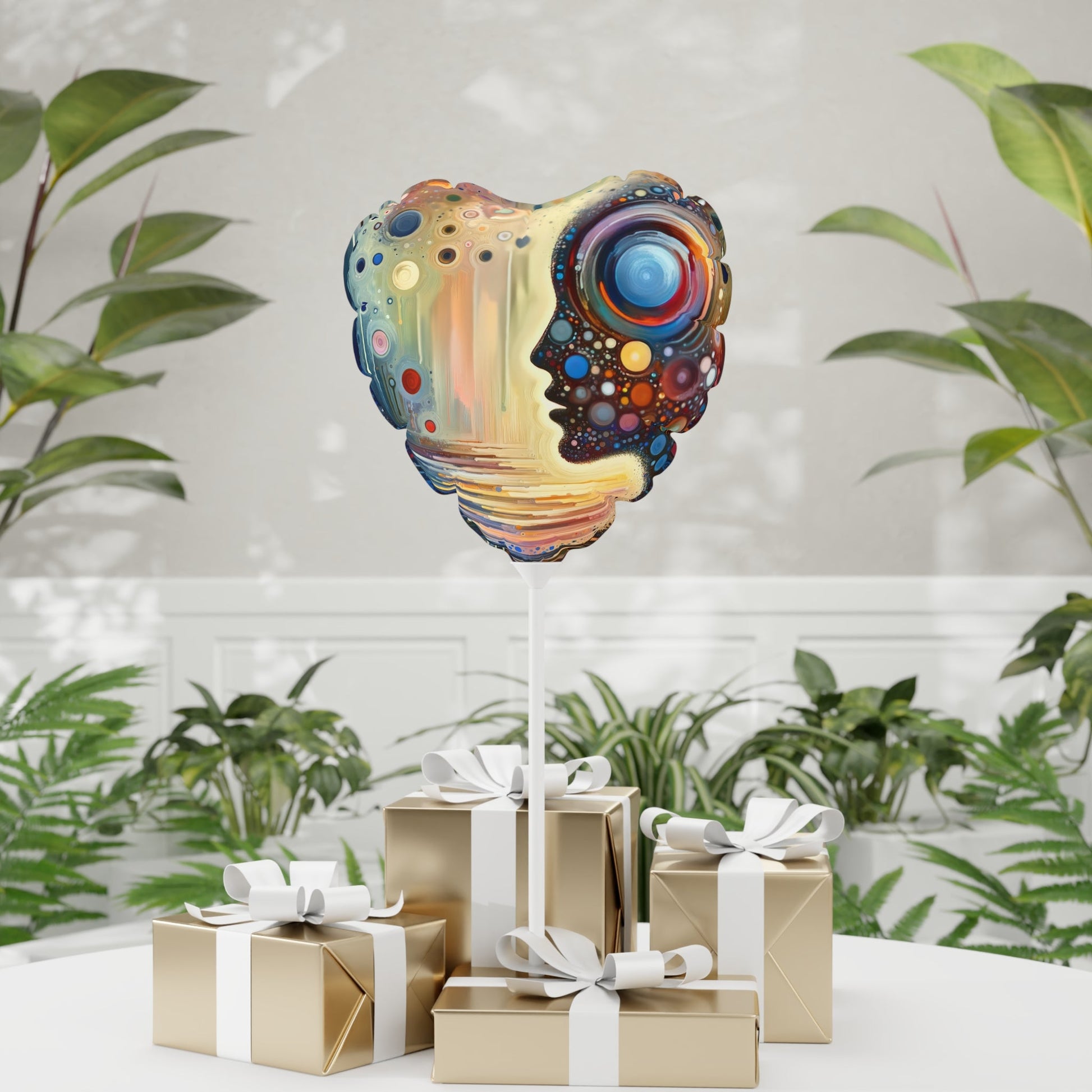 Echoed Intrinsic Universality Balloon (Round and Heart-shaped), 11" - ATUH.ART