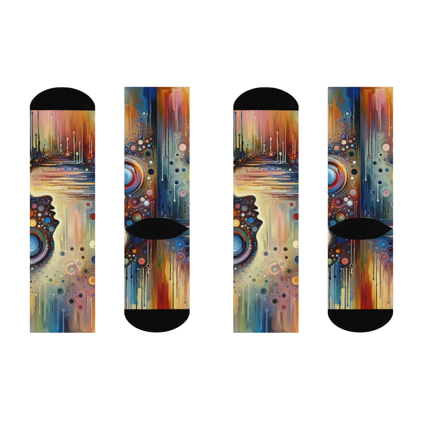 Echoed Intrinsic Universality Cushioned Crew Socks - ATUH.ART