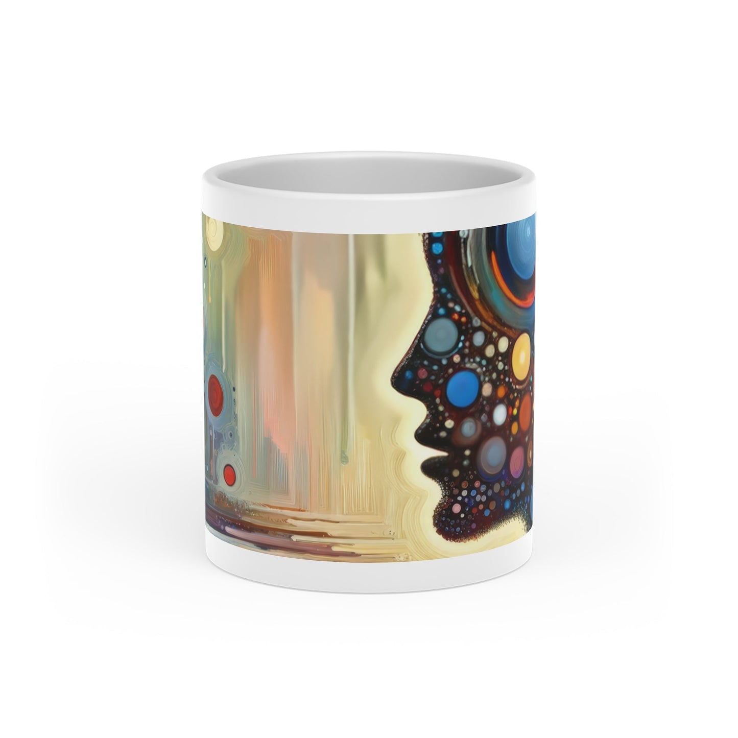 Echoed Intrinsic Universality Heart-Shaped Mug - ATUH.ART