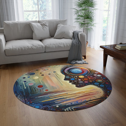 Echoed Intrinsic Universality Round Rug - ATUH.ART