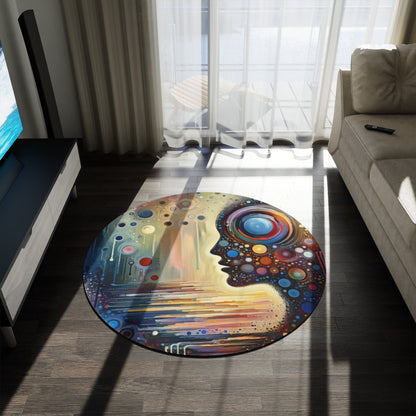 Echoed Intrinsic Universality Round Rug - ATUH.ART