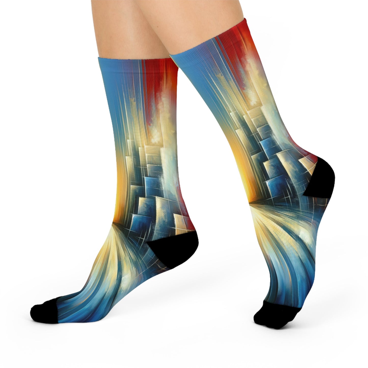 Echoes Dissolving Light Cushioned Crew Socks - ATUH.ART