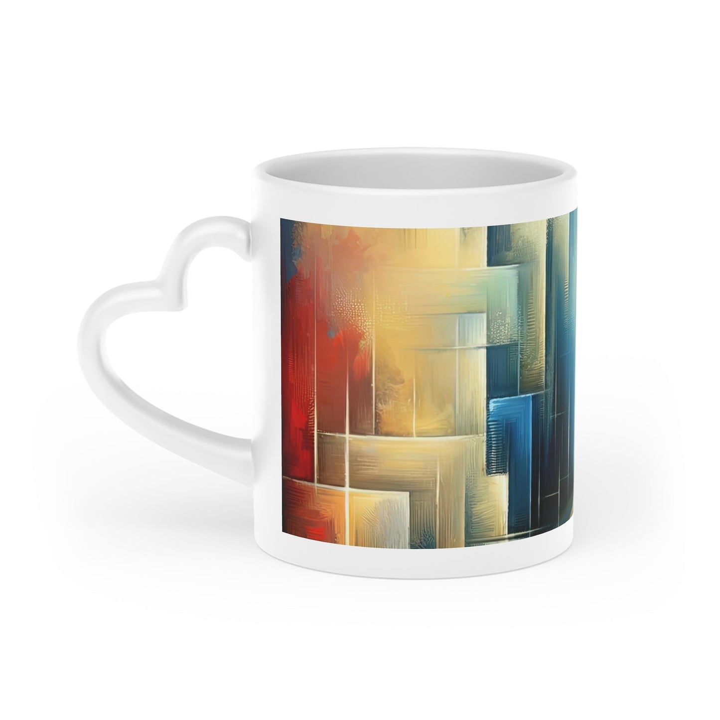 Echoes Dissolving Light Heart-Shaped Mug - ATUH.ART