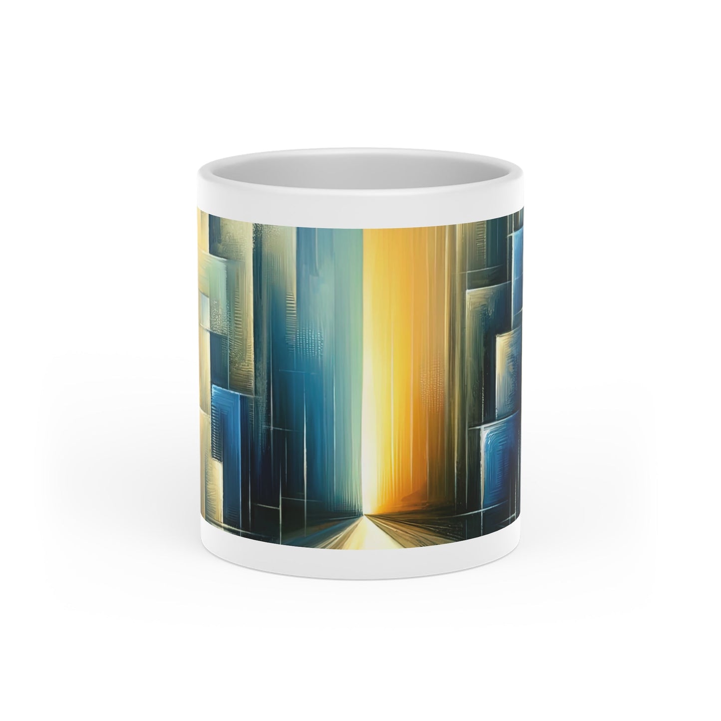 Echoes Dissolving Light Heart-Shaped Mug - ATUH.ART
