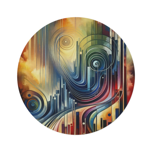 Effort Amplifies Outcome Round Rug - ATUH.ART