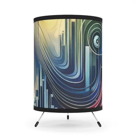 Effort Amplifies Outcome Tripod Lamp with High-Res Printed Shade, US\CA plug - ATUH.ART
